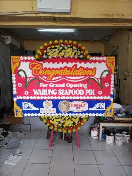 Papan Bunga Ucapan Selamat Menjing Jenawi